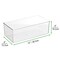 mDesign Stackable Plastic Bath Storage Organizer Box + 32 Labels - Clear